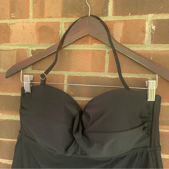 Catalina black Swim Top Removeable Strap Women’s XL - Picture 2 of 5